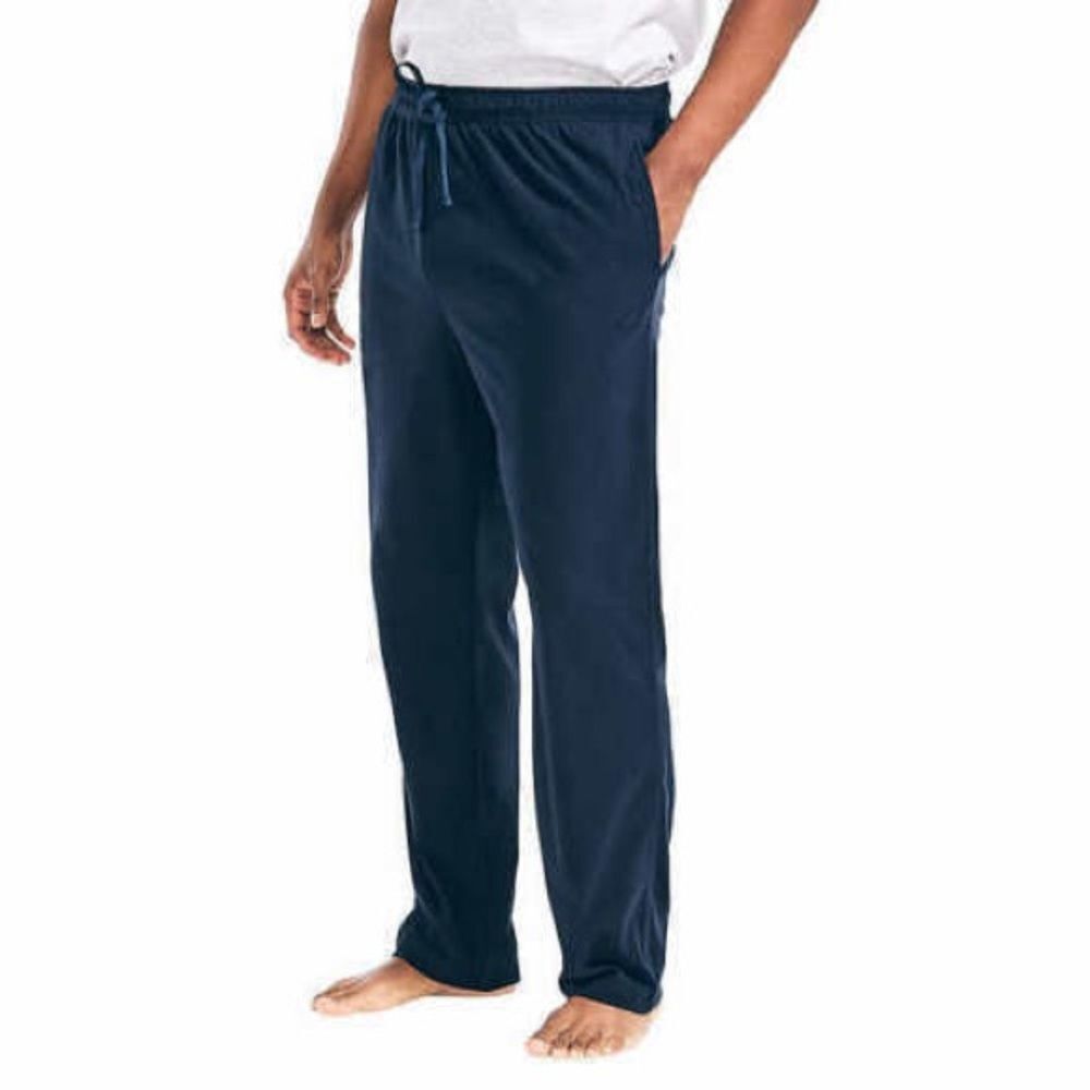 Nautica Micro Fleece Pajama Pants Men’s Medium Navy Blue Comfy